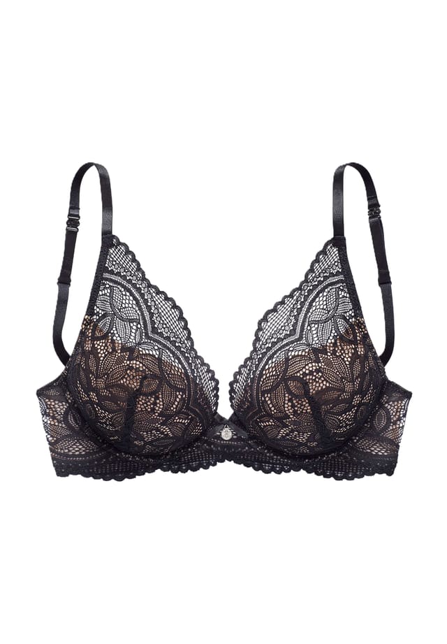 

Бюстгальтер Vivianna push-up с регулировкой Lascana, черный