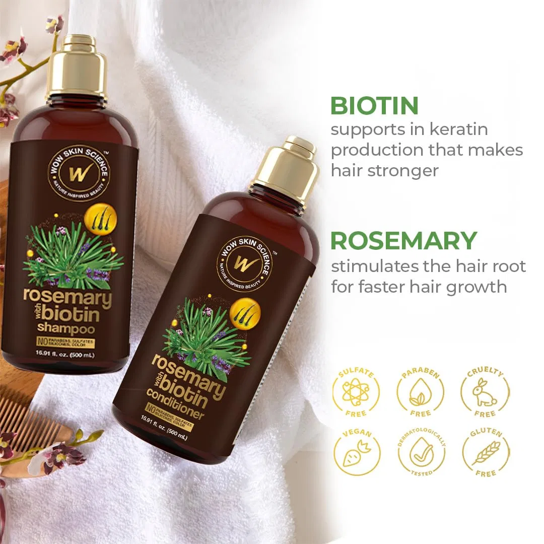 Шампунь и кондиционер для волос с розмарином и биотином «Rosemary with Biotin» от WOW Skin Science Wow Skin Science — фото 4