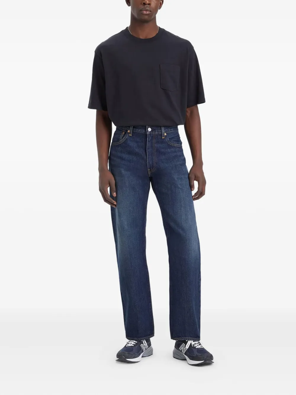 Джинсы свободного прямого кроя 555 Levi's, синий — фото 3