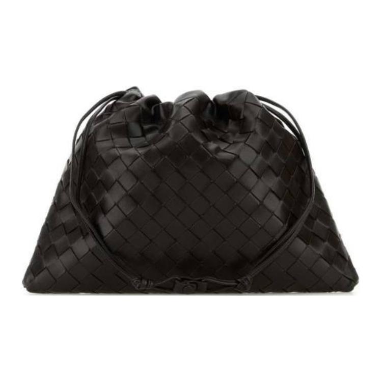 Bottega Veneta Клатч из коровьей кожи Medium Women's Chocolate Brown — фото 4