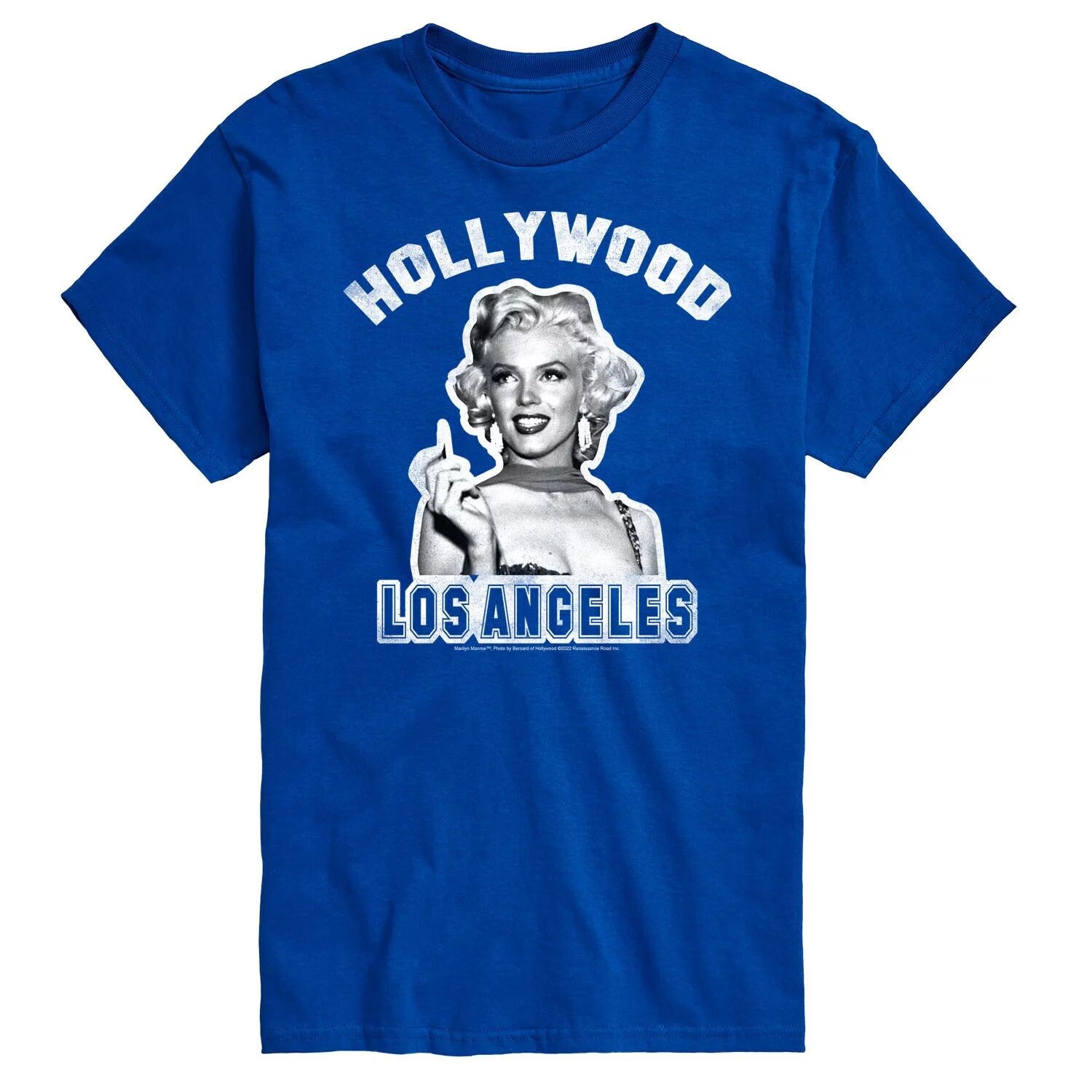 

Футболка Big & Tall Мэрилин Монро Hollywood, Blue License, синий