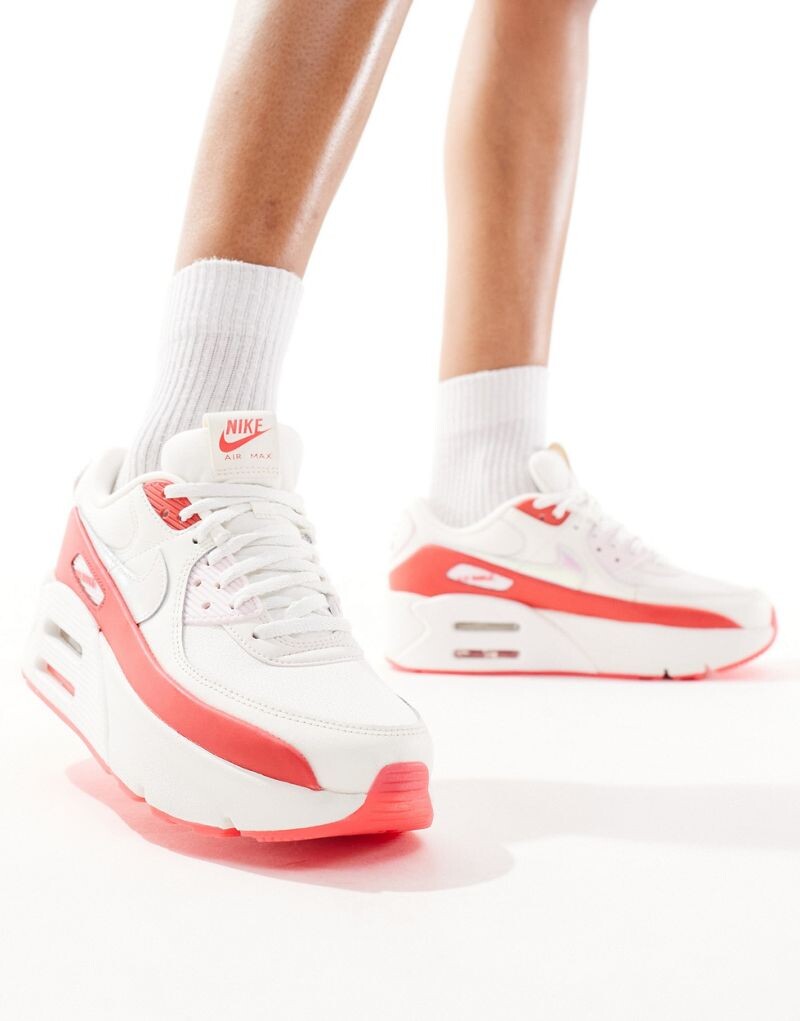 

Белые и разноцветные кроссовки Nike Air Max 90 LV8, Белый, Белые и разноцветные кроссовки Nike Air Max 90 LV8
