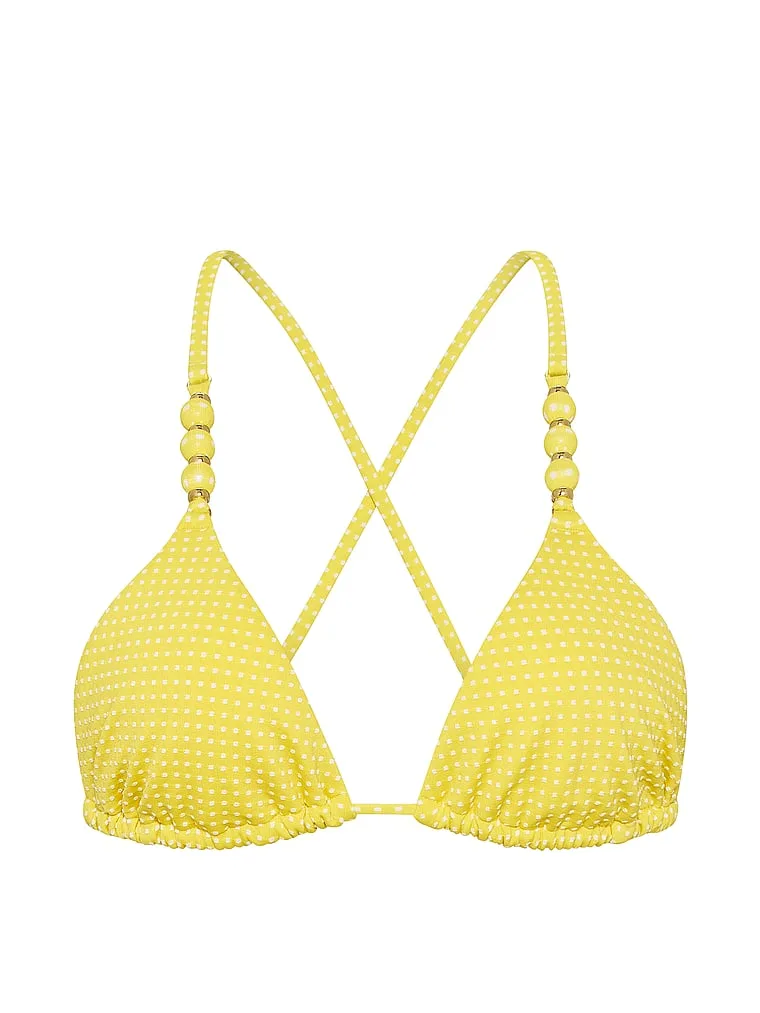 Бикини-Топ Victoria'S Secret Swim, форма треугольника, желтый — фото 3