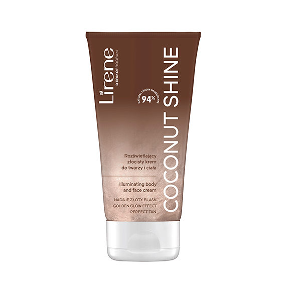 

Осветляющий автозагар для тела Coconut Shine Lirene, 150 ml
