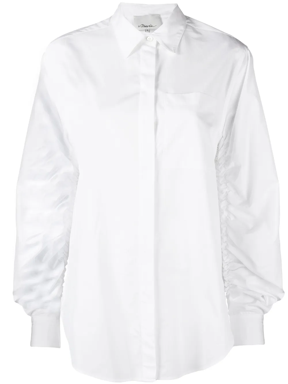 

Ruched long-sleeve shirt 3.1 Phillip Lim, белый