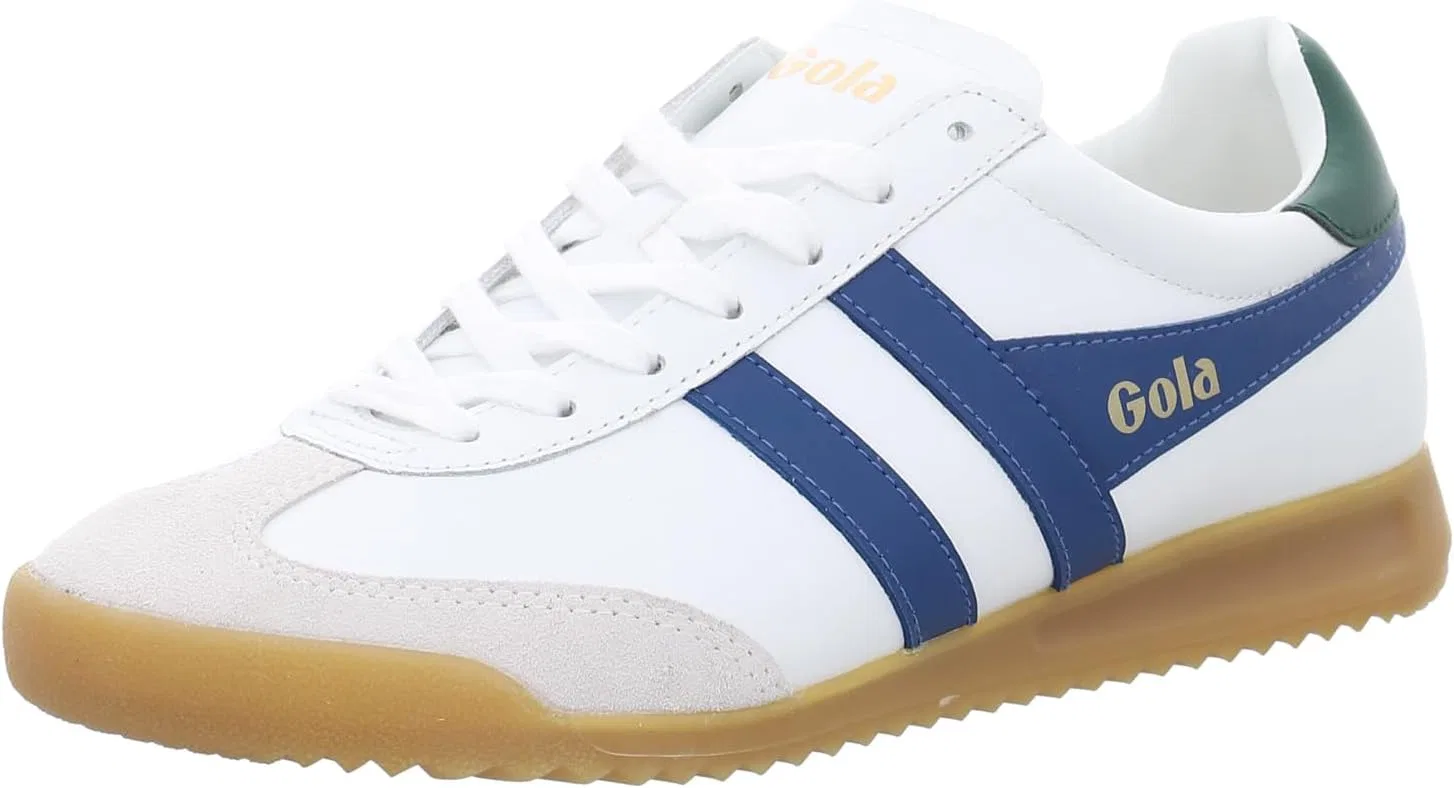Кроссовки Gola Unisex Torpedo из кожи, White Navy Blue Evergreen