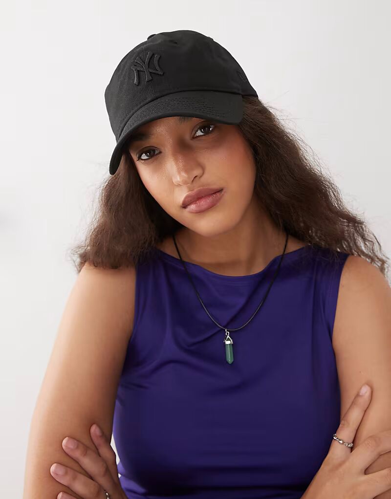 

Кепка New Era NY Yankees 9twenty с бантом и завязкой черного цвета