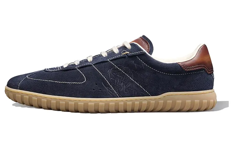 

BERLUTI Низкие скейтерские кеды мужские морской синий