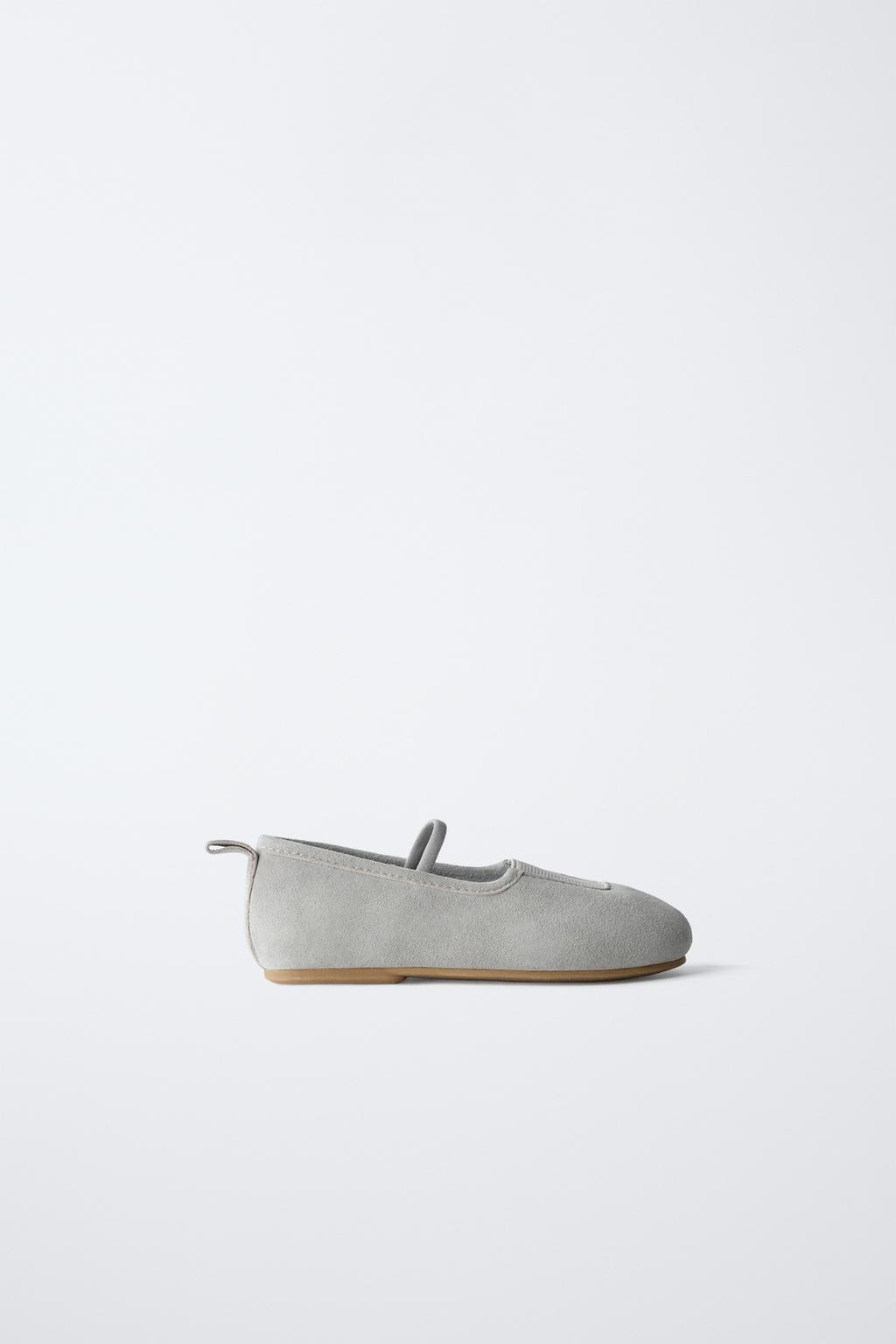 

Кожаные балетки ZARA, синий