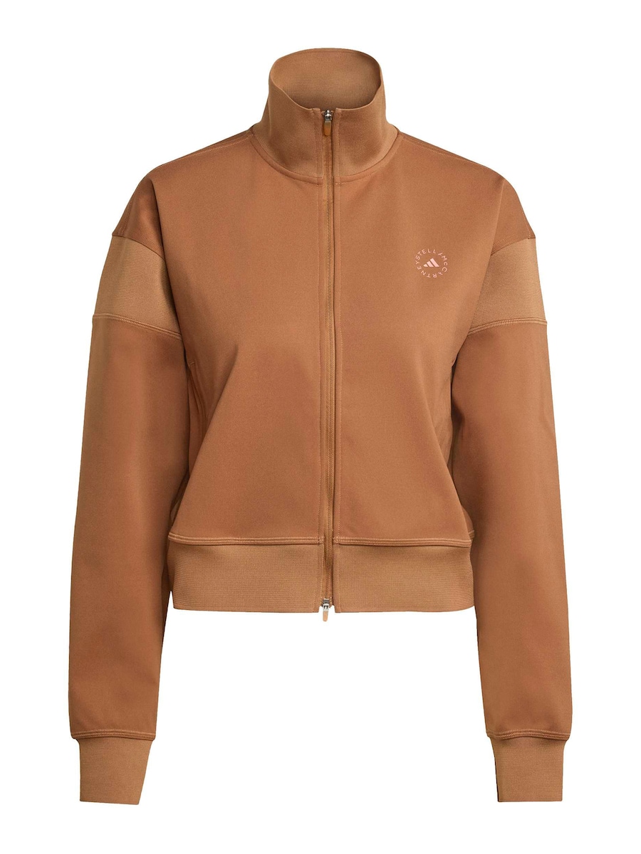 

Спортивная толстовка с капюшоном на молнии ADIDAS BY STELLA MCCARTNEY Knitted Track, карамель
