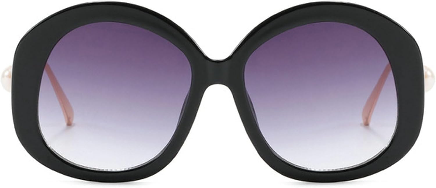 

Роскошные дизайнерские солнцезащитные очки большого размера для женщин, модные круглые ретро-солнцезащитные очки с градиентом, женские солнцезащитные очки с жемчужным блеском mincl, C1