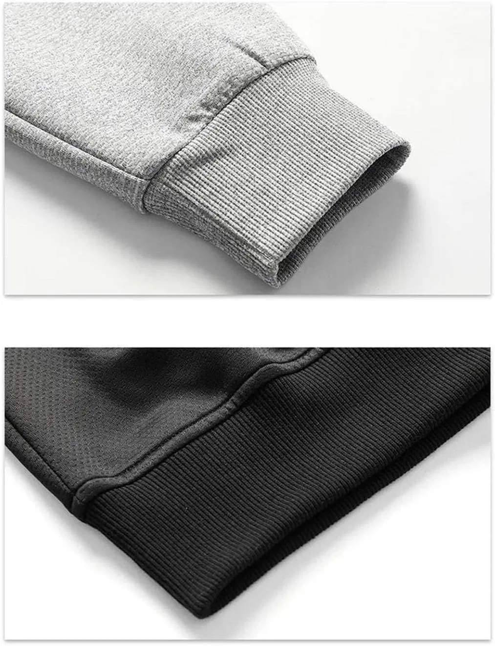 Мужской спортивный костюм из 2 предметов, куртка и штаны, Black — фото 4