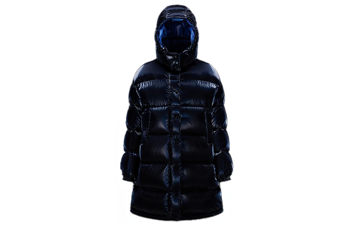

Пуховик женский темно-синий Moncler