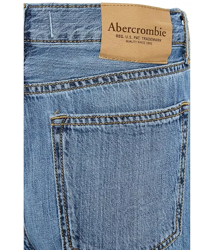 Джинсы свободного кроя Afb Loose Fit Jeans abercrombie kids, Bright White — фото 3