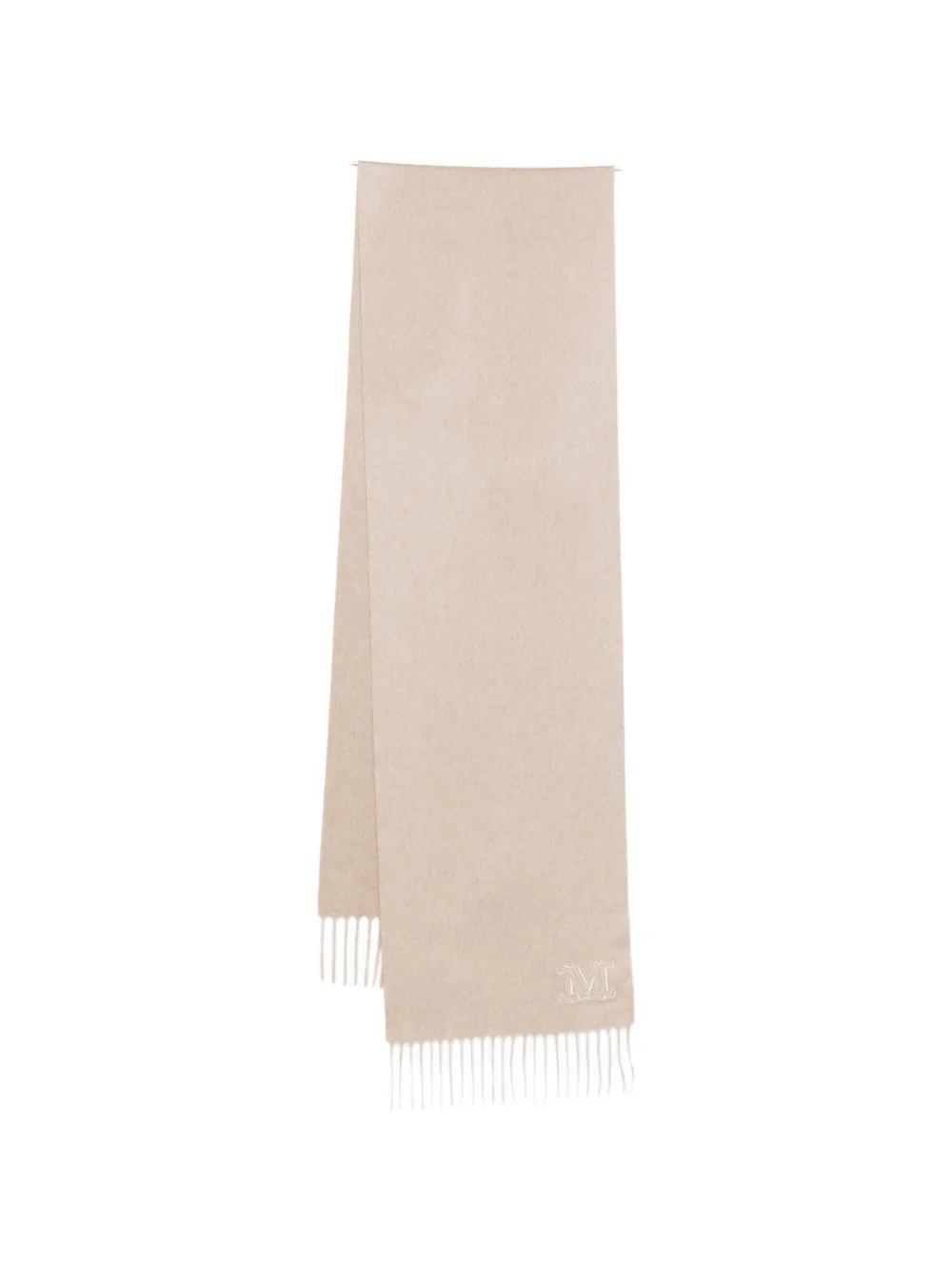 

Шарф с логотипом Max Mara, бежевый