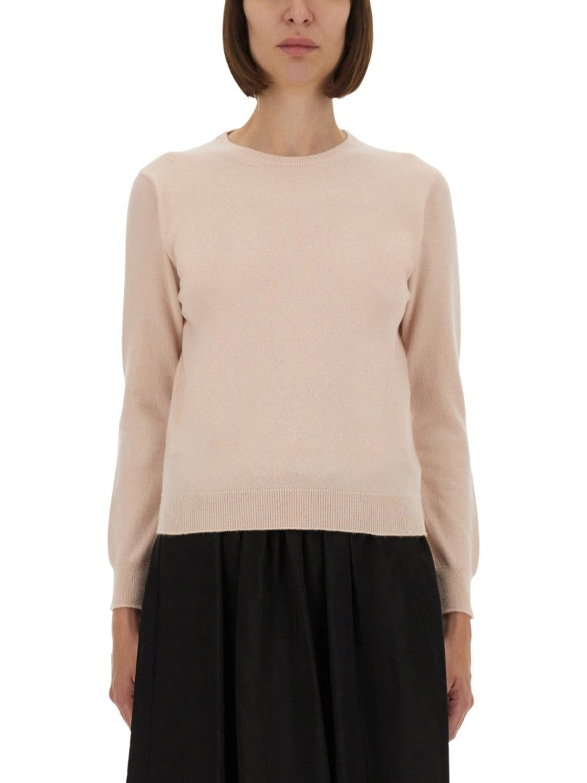 

Свитер из чистой шерсти Regular Fit Maison Margiela, розовый