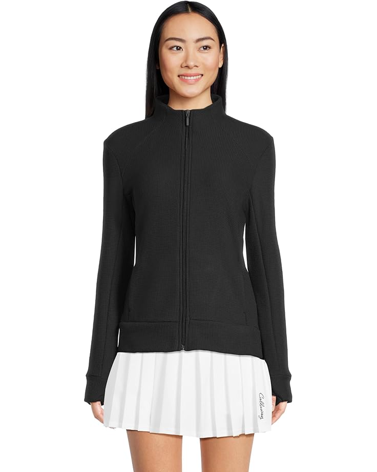 

Женский худи Callaway Textured Waffle Knit Full-Zip, Caviar