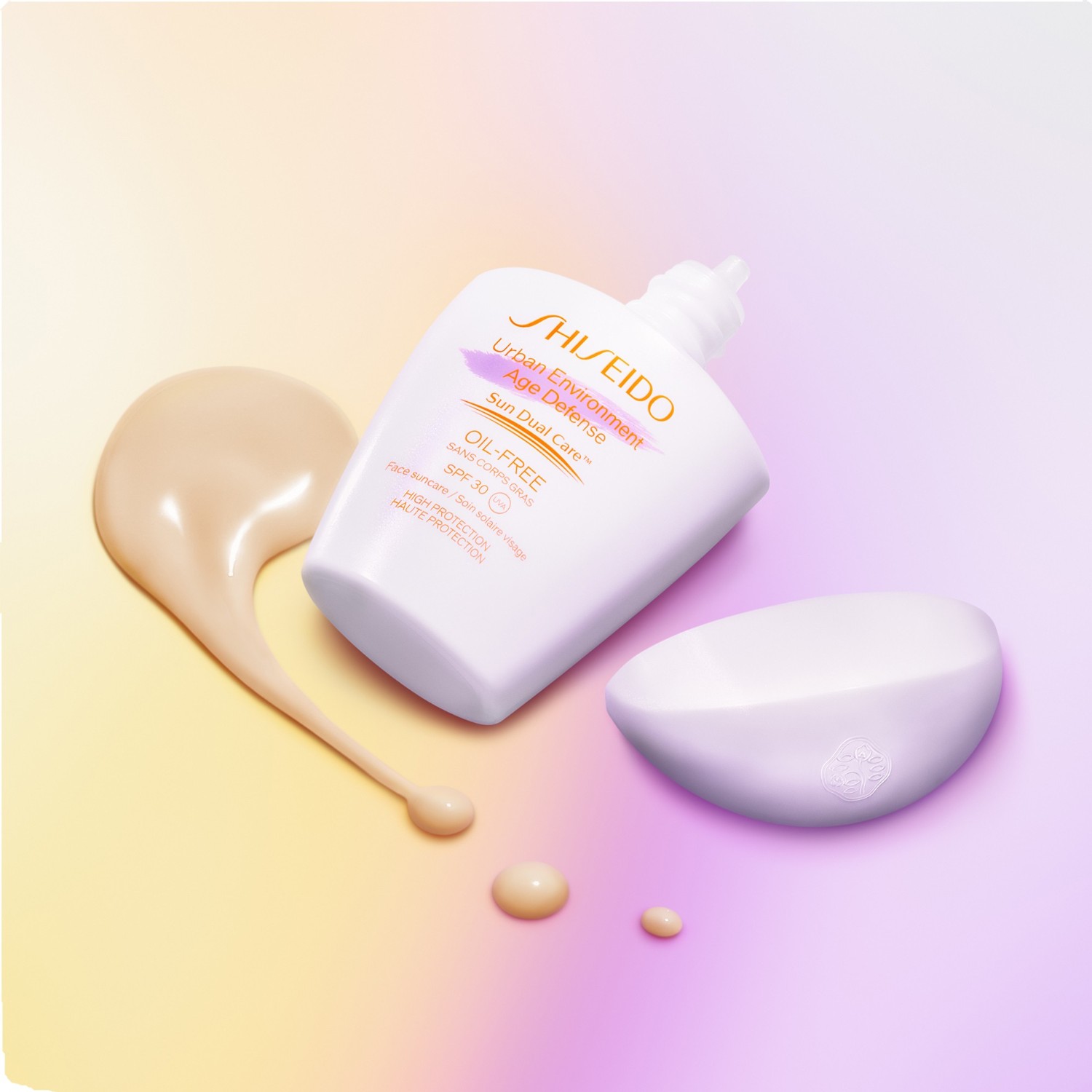 Солнцезащитный крем sun care urban environment age defense oil-free spf30 Shiseido, объем 30 мл — фото 4