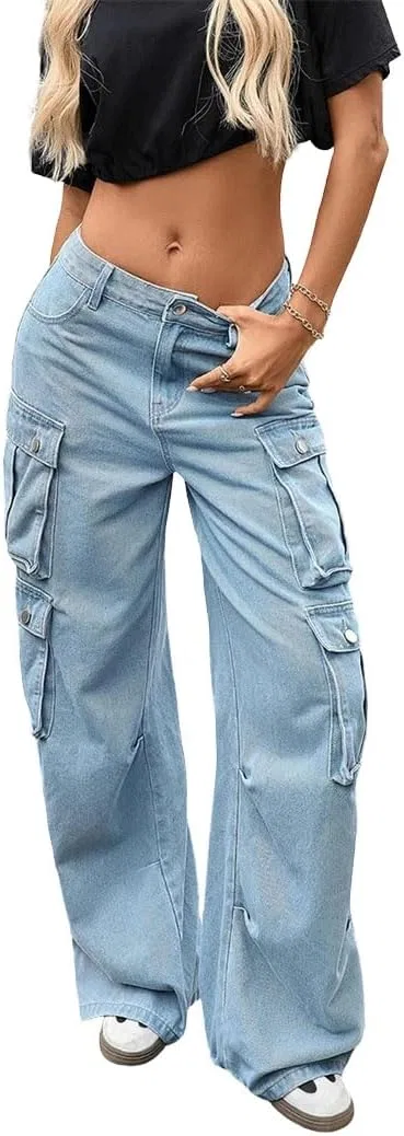 Джинсы карго, женские, Vintage, A