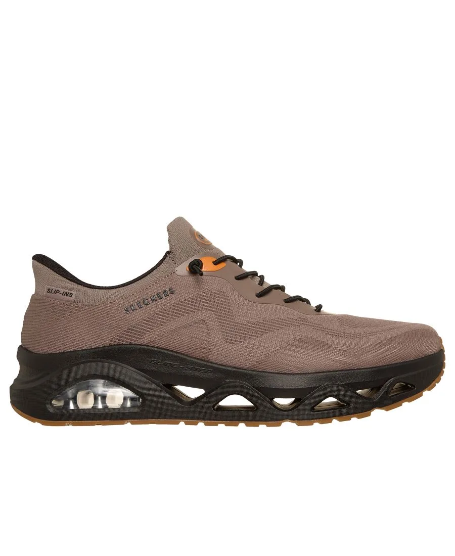 Мужские слипоны: UNO Glide-Step - Air Gliders - повседневные кроссовки от Finish Line Skechers, коричневый, черный — фото 2