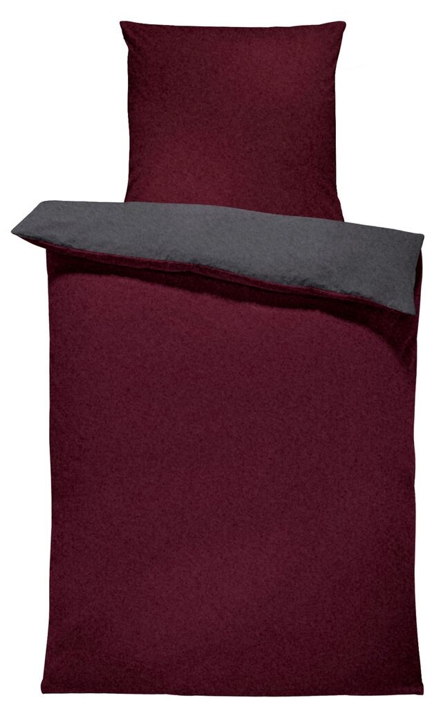 

Зимнее двустороннее постельное белье, двустороннее, однотонное, приятное, теплое, мягкое, из термофлиса One-Home, бордовый