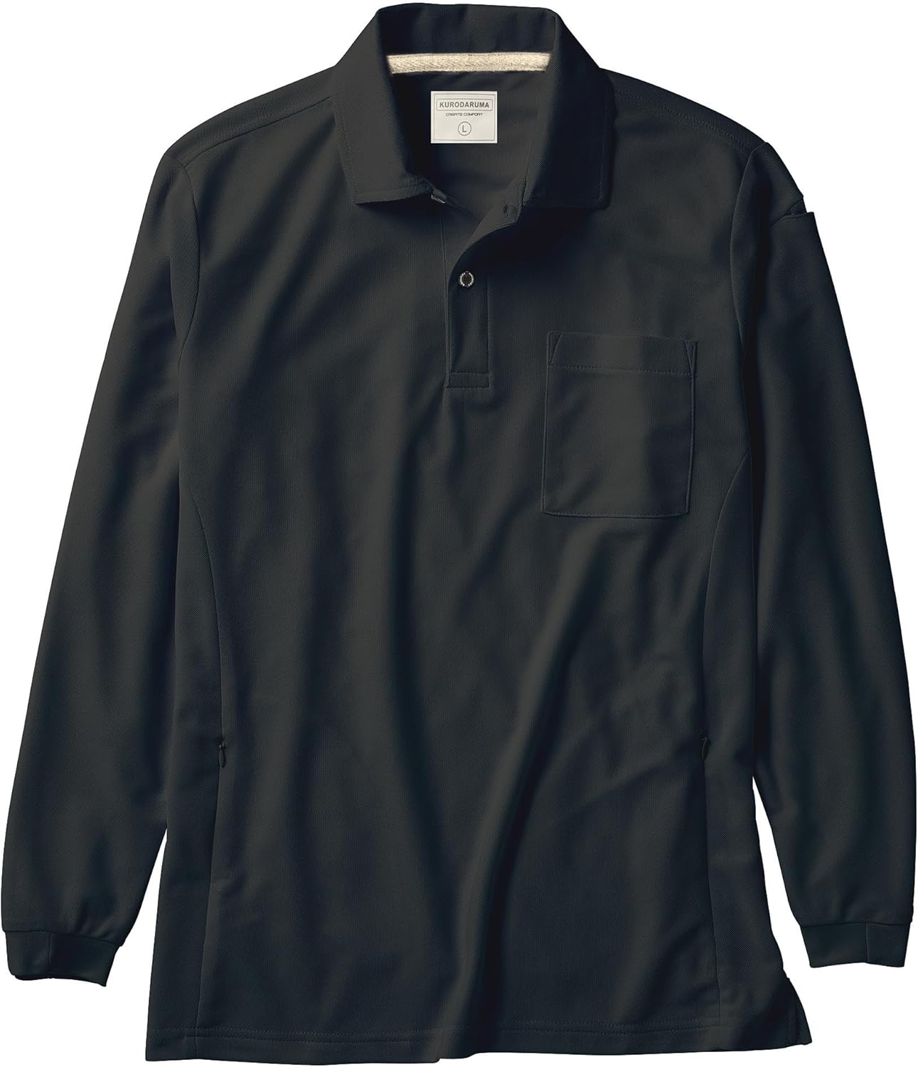 

Мужская рубашка-поло с длинным рукавом Kurodarma 25476 This Is The Daruma, черный