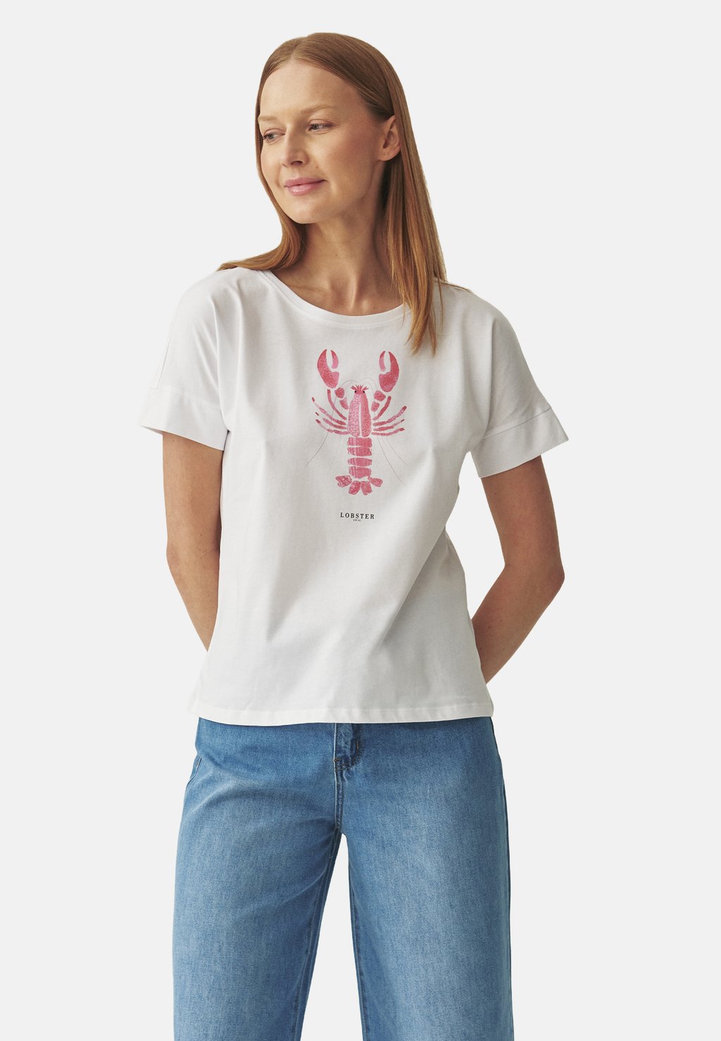 

Футболка с принтом MONKI TATUUM, белый