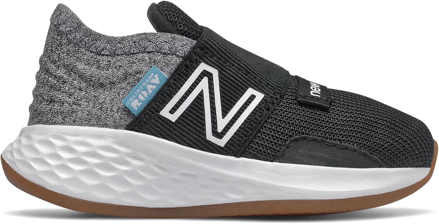 Кроссовки New Balance Unisex Baby Fresh Foam Roav V1 на шнуровке, черный — фото 2