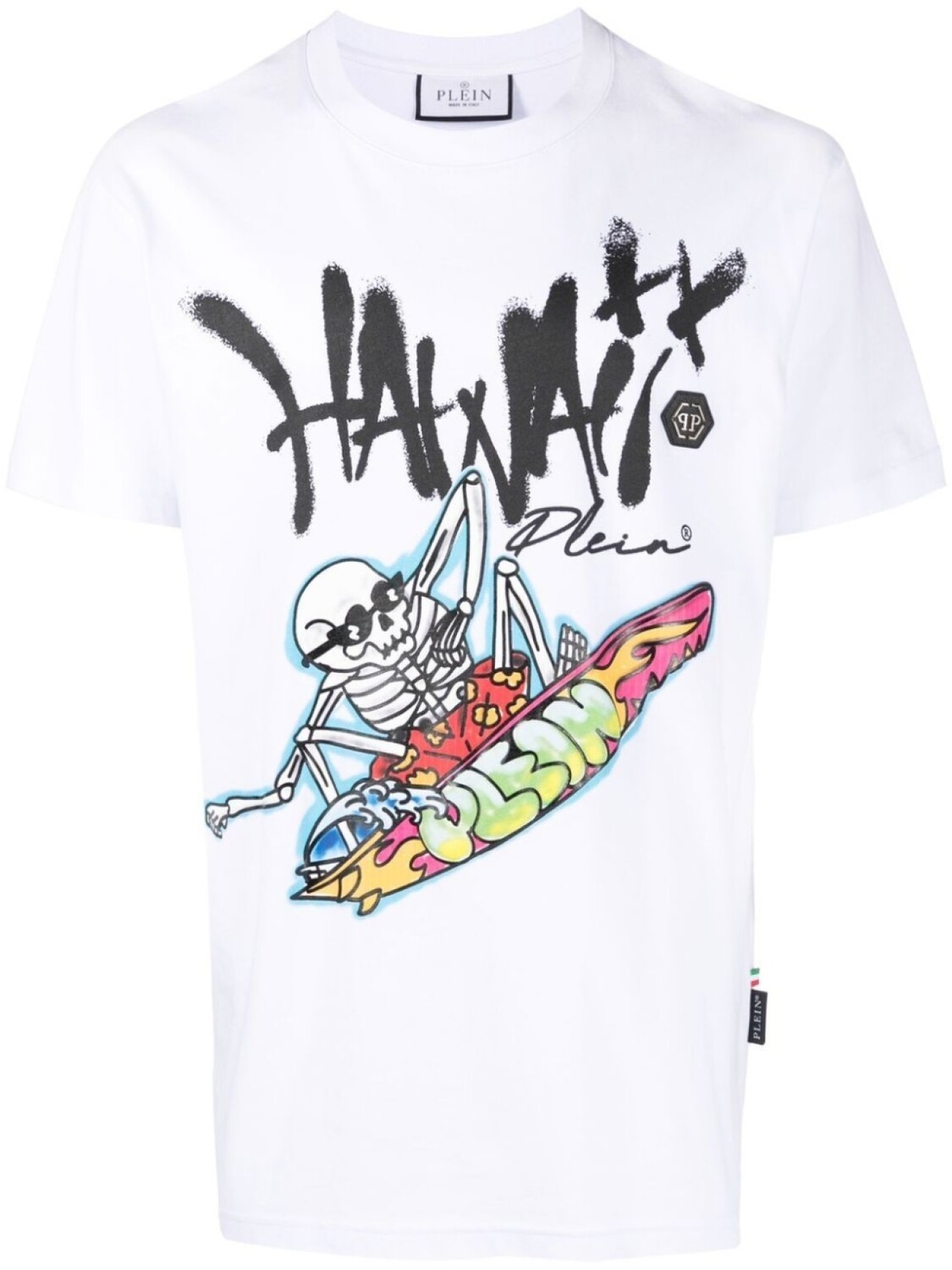 

Philipp Plein футболка Hawaii с графичным принтом, белый