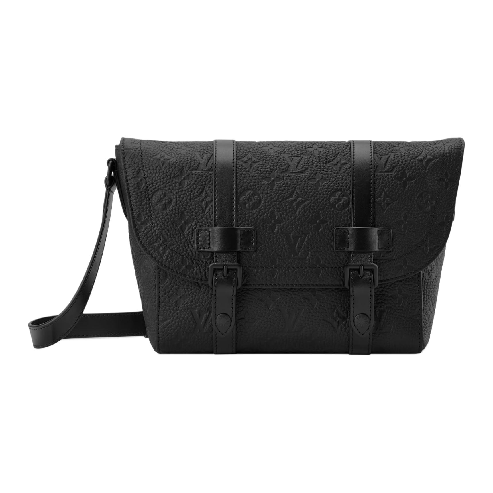 

LOUIS VUITTON CHRISTOPHER кросс-боди из телячьей кожи Taurillon Monogram для мужчин, черный