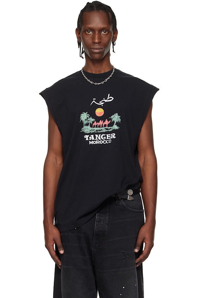 

Туристический топ без рукавов "Марокко" Vetements, черный