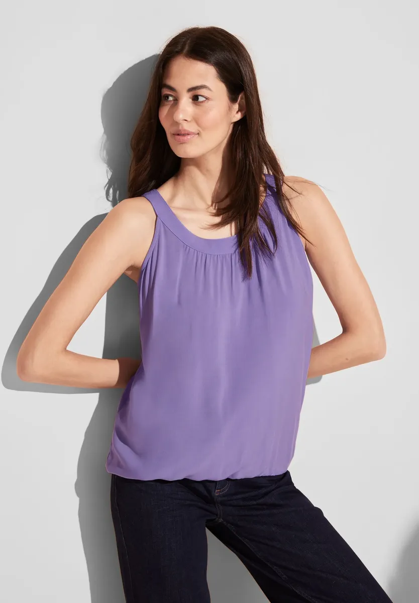

Майка STREET ONE с эластичным поясом, цвет Bellflower Lilac