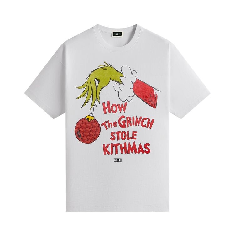 

Футболка Kith x The Grinch Book Title Vintage Tee White, белый