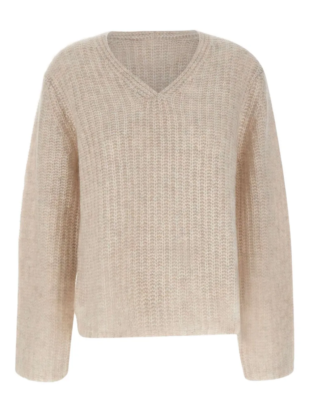 

Текстурированный джемпер с V-образным вырезом Hemisphere, нейтральный