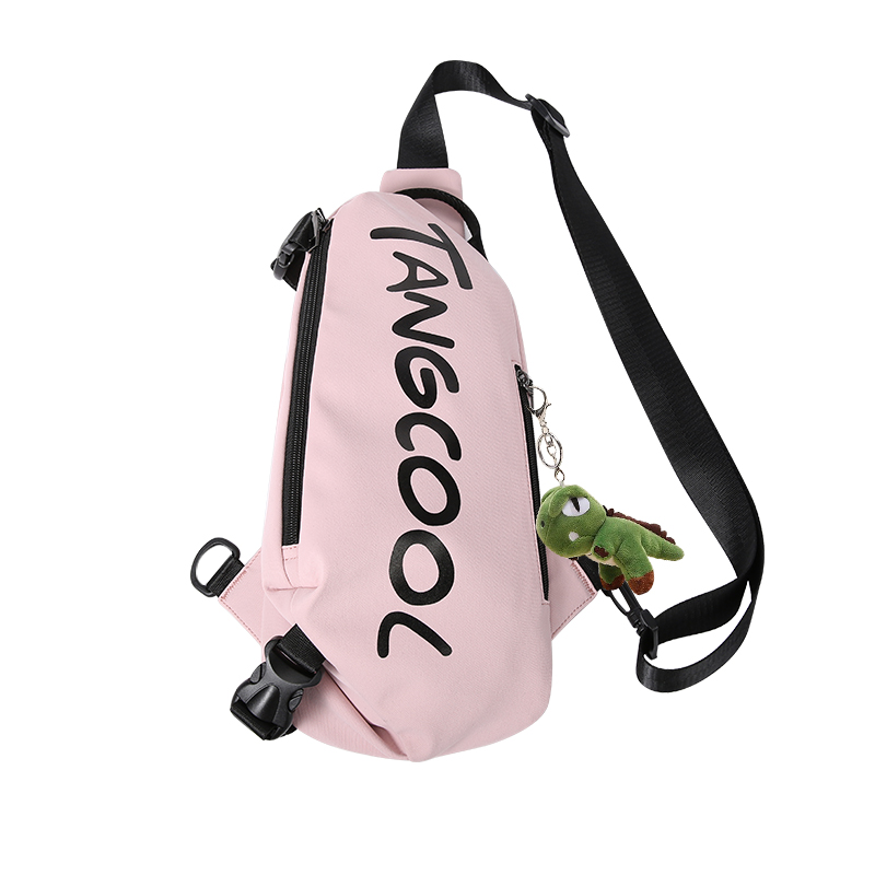 

TANGCOOL Нейлоновая слинг-сумка унисекс разноцветная, Pink (Upgraded) with Doll