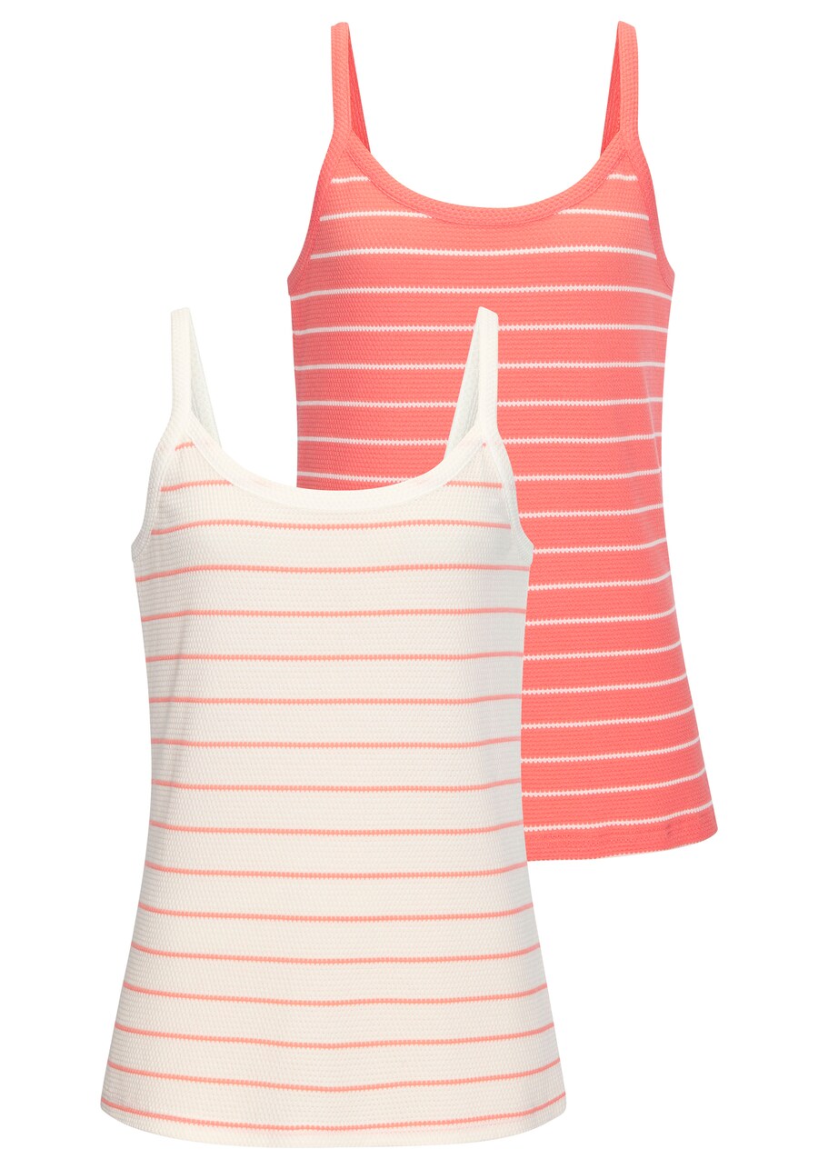 

Топ VIVANCE, цвет Salmon/White