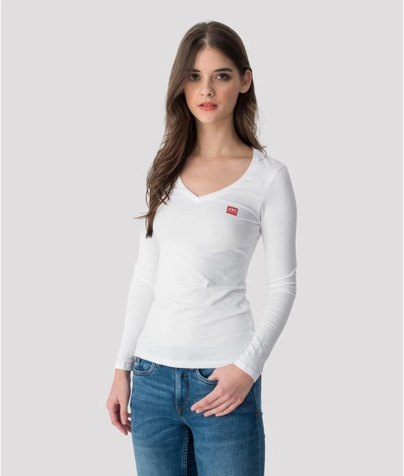 

Футболка с длинными рукавами Elizabeth Retro Jeans, белый
