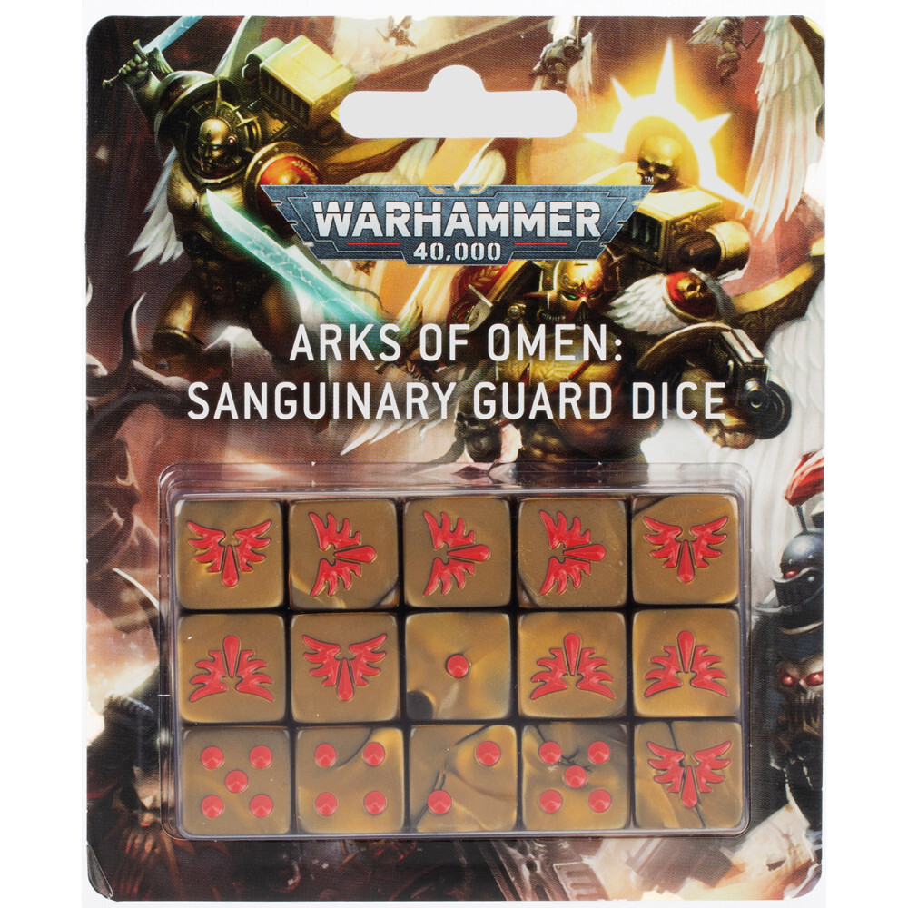 

Миниатюра Games Workshop Warhammer 40K: Arks of Omen - Sanguinary Guard Dice (15)