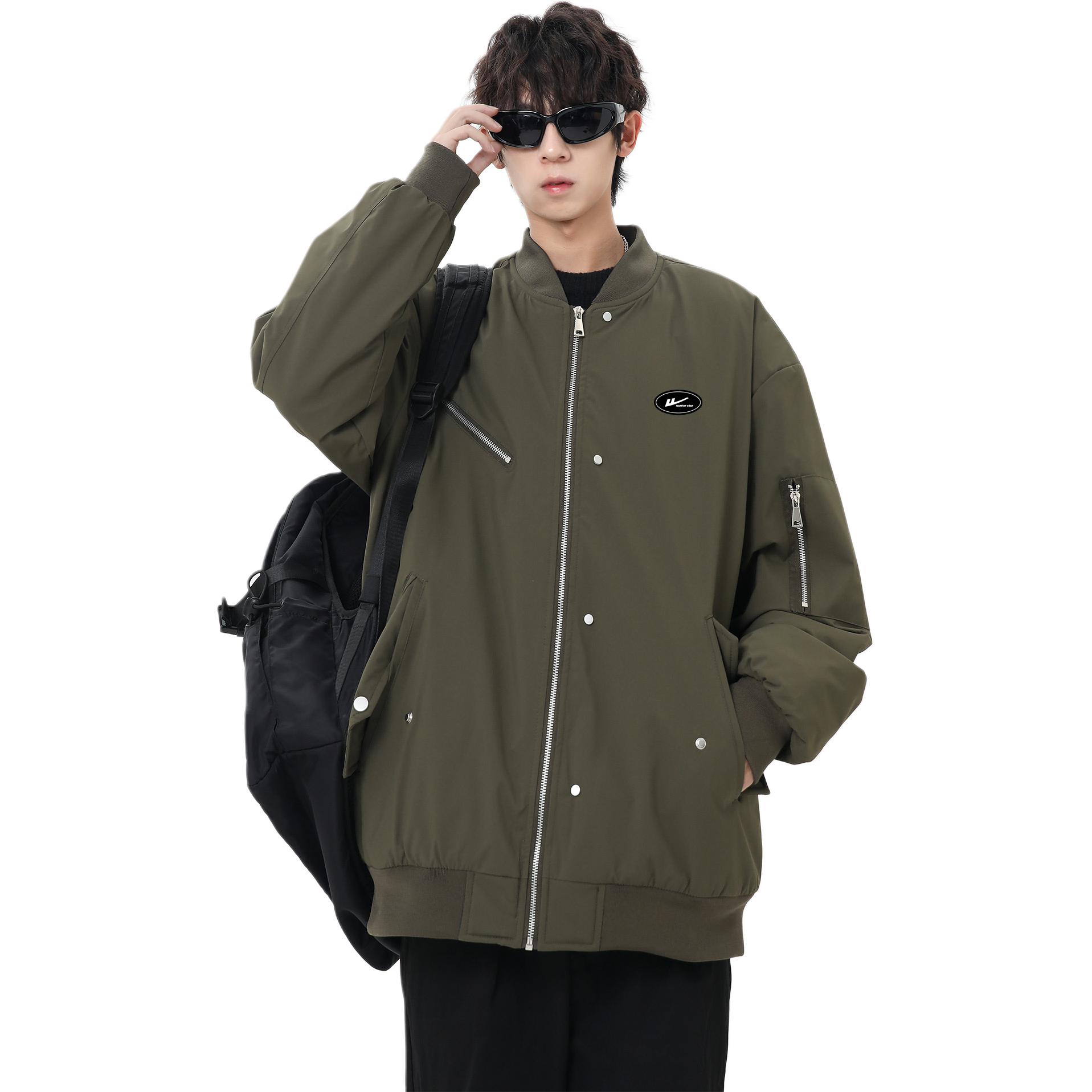 

Пуховик Unisex с капюшоном и флисовой подкладкой WARRIOR, army зеленый (diy badge)