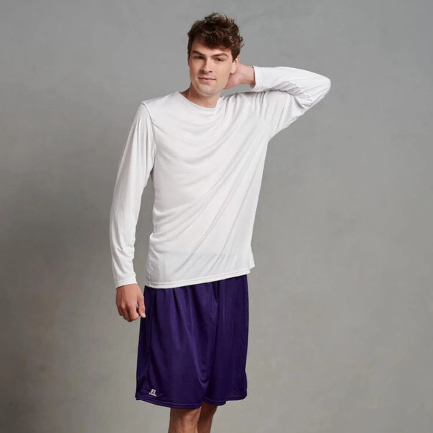 Детские сетчатые шорты Russell Athletic Big Boys' Youth, фиолетовый — фото 2