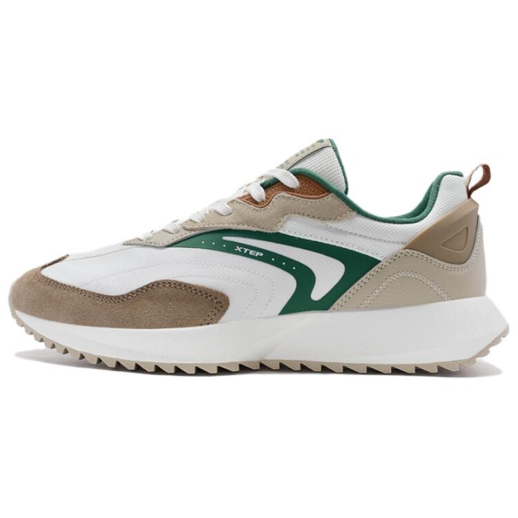 

Кроссовки XTEP Shuoying Lifestyle Shoes Men Low-top White/Green/Brown, белый