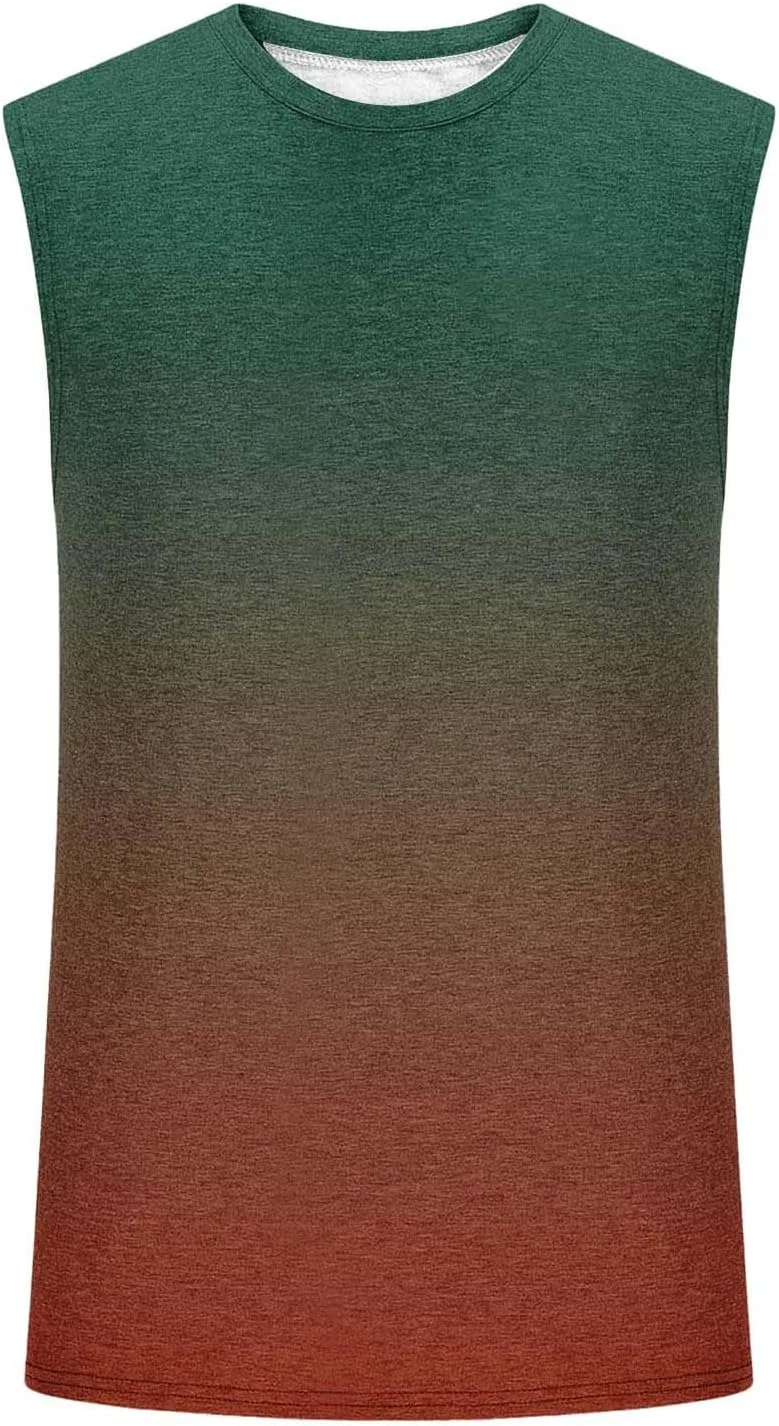 Мужская майка-борцовка Gradient Color, Army Green — фото 4