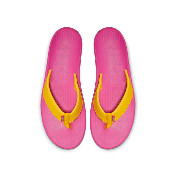 Тапочки bella kai thong pink/yellow Nike, розовый — фото 3