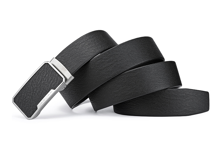 

JAGUAR Кожаный мужской ремень черный, Black