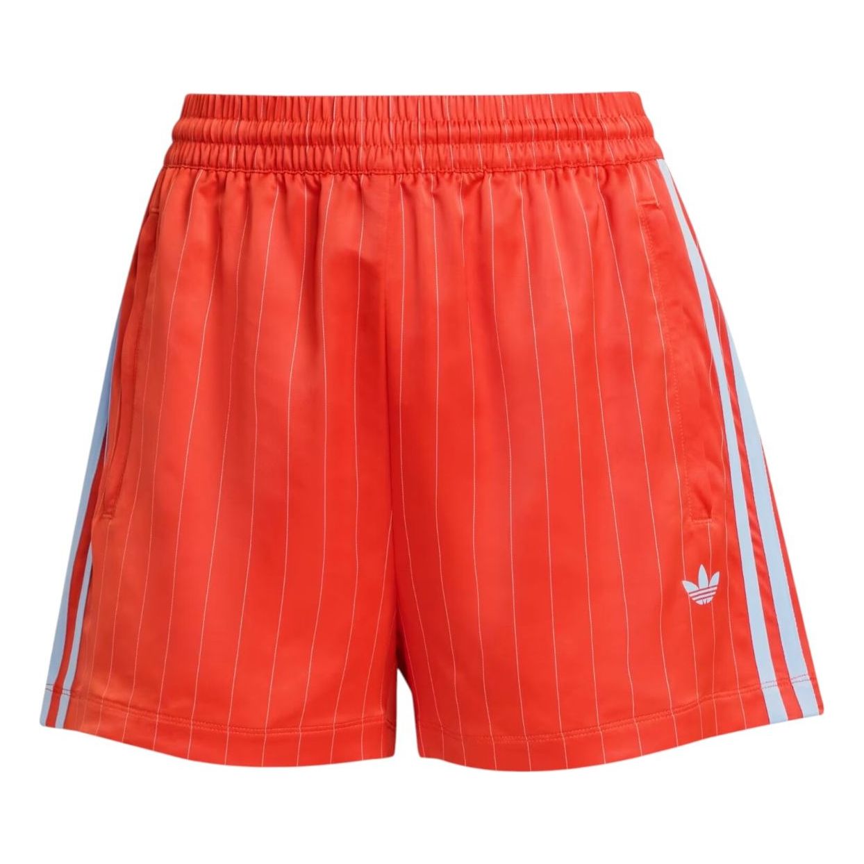 

(WMNS) Шорты Adidas Pinstripe Satin Shorts 'Bold Orange'