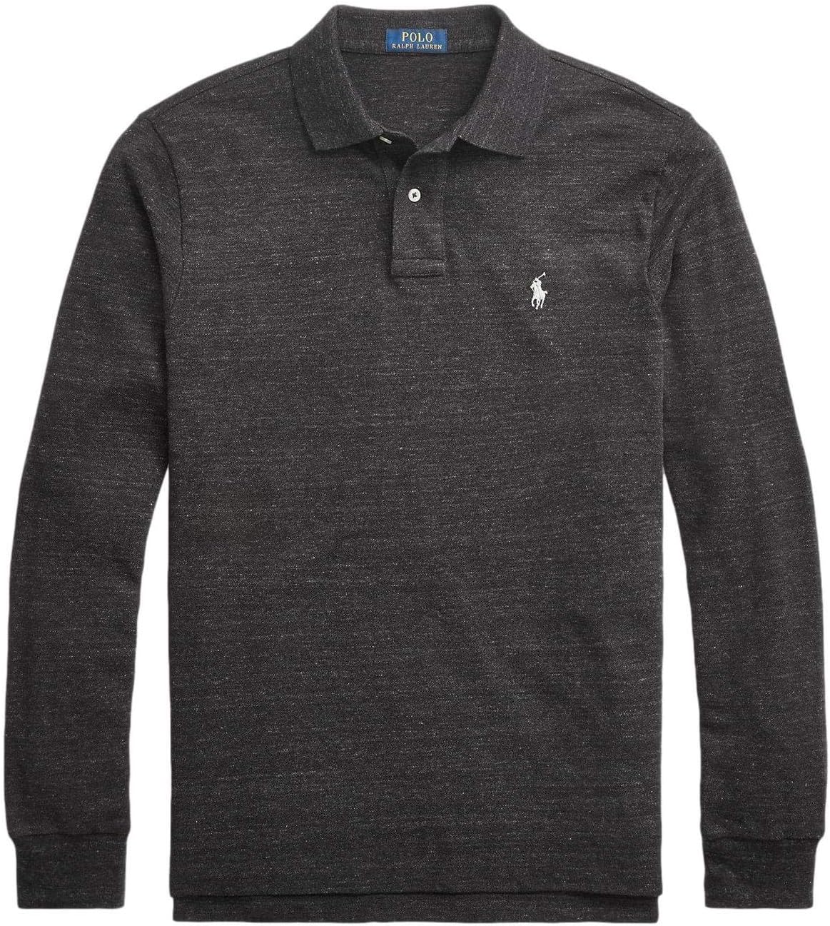 

Polo Ralph Lauren классический крой длинный рукав мягкий поло, Grey