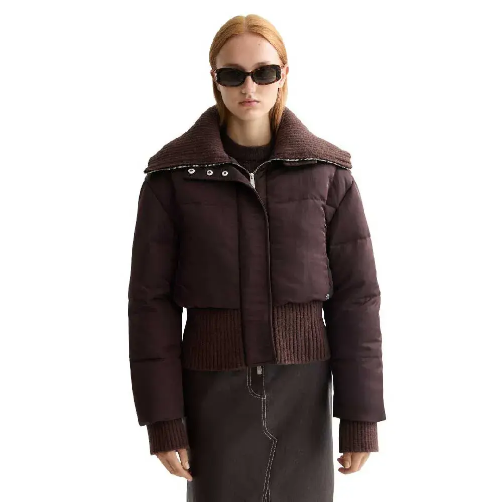 

Куртка Scotch & Soda Aviator Collar puffer, коричневый