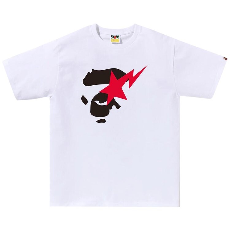 

Футболка BAPE Ape Face Sta 'White', белый