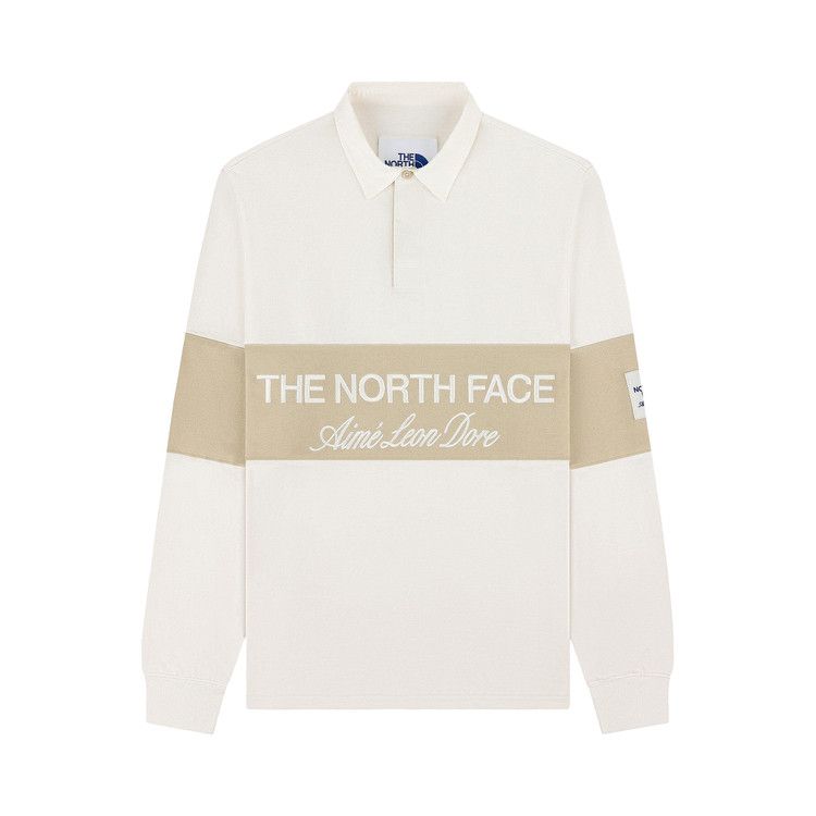 

Топ Aimé Leon Dore x The North Face Script Logo Rugby, Pristine/Safari