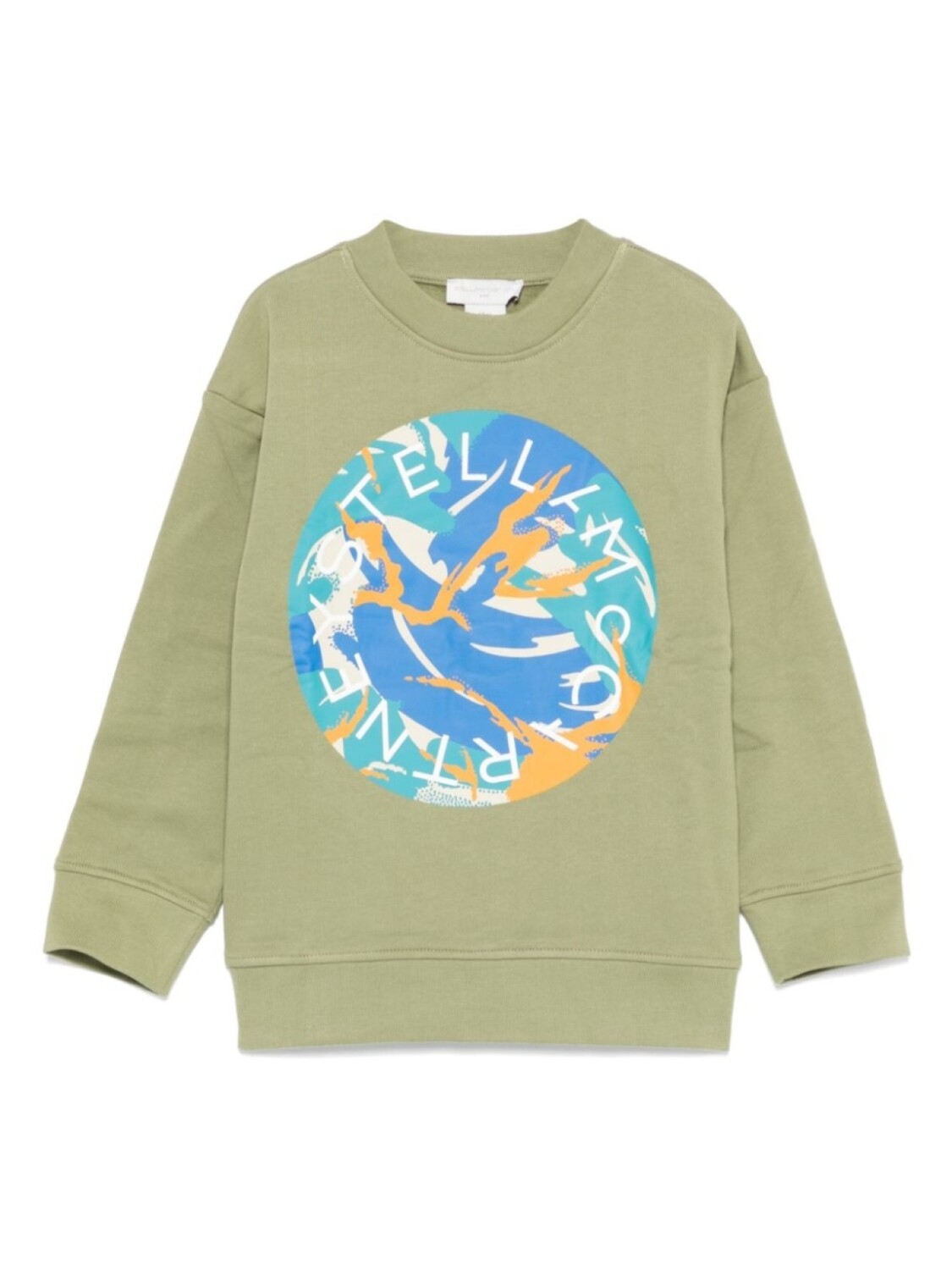 

Stella McCartney Kids толстовка с логотипом, зеленый